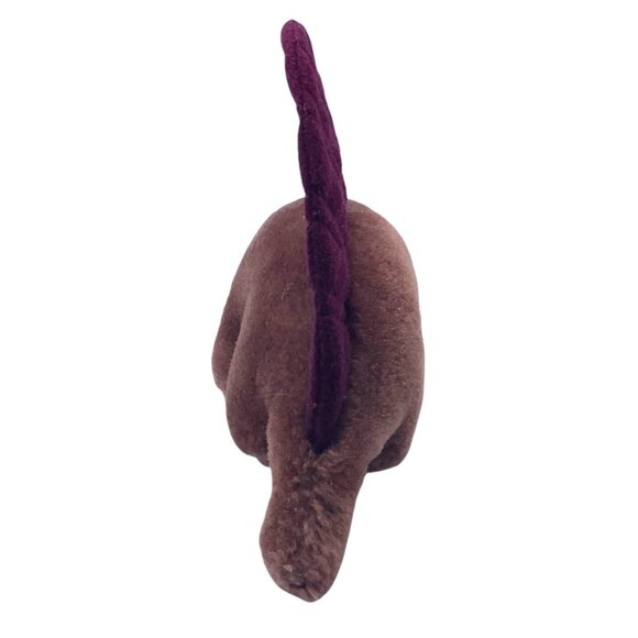 Vtg Dakin 1984 Dimetrodon Dinosaur Plush Toy 7"x5" Stuffed Animal Purple - Picture 4 of 7